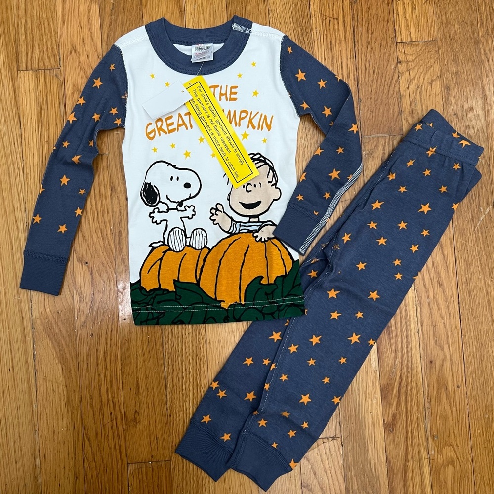 NWT Hanna Andersson Great Pumpkin Pajama Set 3T